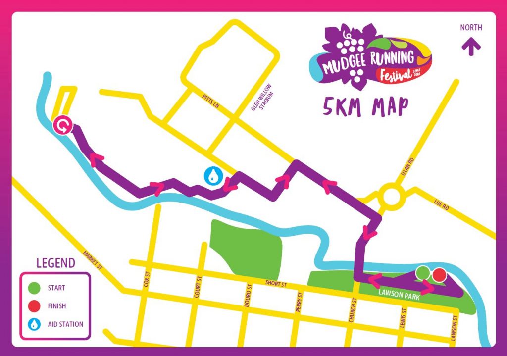 Mudgee Running Festival 5km Map